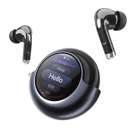 AI Translation Earbuds Real Time 157 Languages Translator Ear Buds Interpreter Earphones, in-Ear Earbuds Support Playing Music Phone Calls, Audifonos Traductores Inglés Español for Travel Business