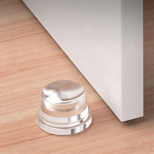 Butée de porte murale transparente silicone Ø40mm lot de 2 - 2