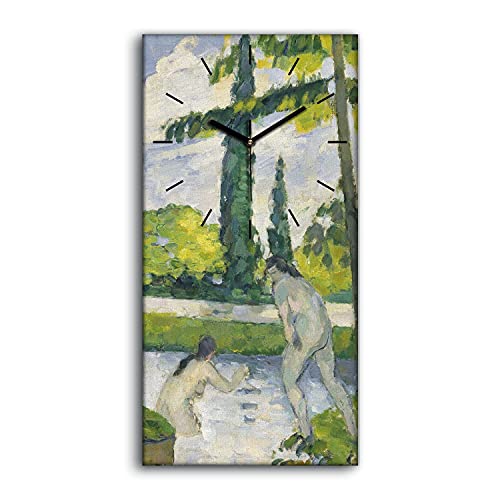 Horloge sur toile silencieuse art moderne décoration murale chambre 30x60cm