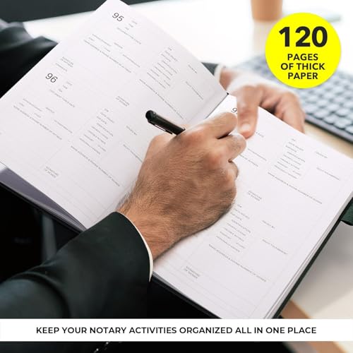 Carnet de notaire vert 236 entrées journal public actes 120g - 5