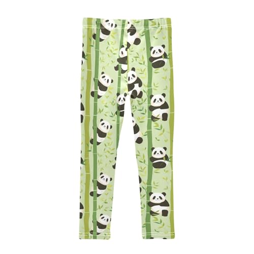 Pandas Shoots Girls' Leggings Toddler Doodles Kids Yoga Pants Dance Active Tights 4T2
