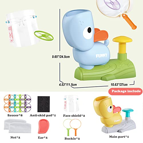 image for TTANTWFO Flying Disc Launcher Toy, Flying Saucer Toys for Kids, Stomp 