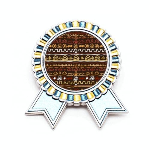 Broche tribal africain aborigène métal accessoire ethnique pour manteau