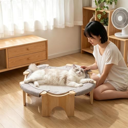 Muebles para gatos y hamaca de exterior e interior para siestas frescas en verano 4