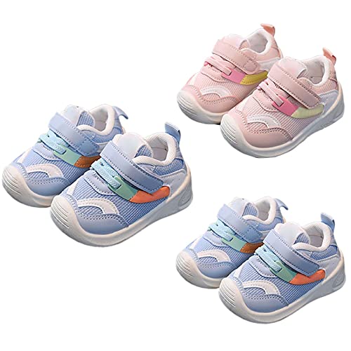 Baby Boy Girl Shoes Breathable Walking Shoes Lightweight Non-Slip Sneakers Infant First Walkers 6 9 12 (Pink, 6 Infant)2