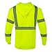 VENDACE Safety Reflective High Visibility Long Sleeve Shirts with Hood Class 3 Hi Vis Construction Breathable Work Shirts for Men(Yellow,XL)