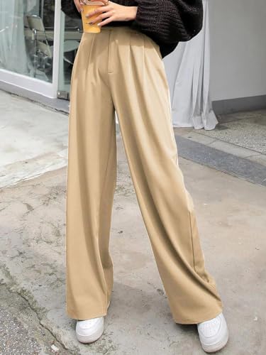 KOTTY Women's White Cotton Blend Trousers Cream - Image 4