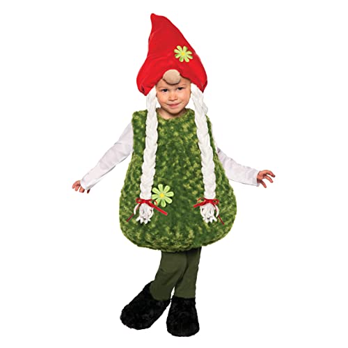 Nain de jardin pour bébé costume peluche fourrure tourbillon et bonnet gnome enfant