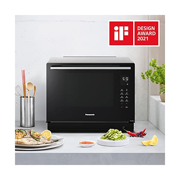 Panasonic NN-CF87LBBPQ 3-IN-1 Combination Microwave Oven with Flatbed, 1000 W, 31 Litres, Metallic Silver - Image 14