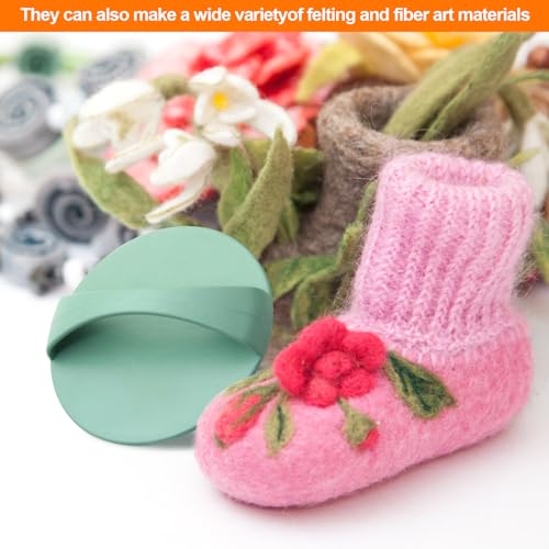 Image of KIBBEH 2Pcs Wet Felting Tool,Versatile Fulling Block