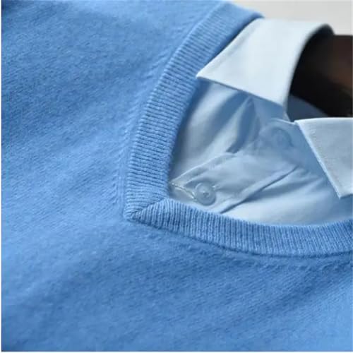 Kiioouu Men Cashmere Cotton Blend Pullover Men Sweater Mens Sweaters Fall Winter Sweater2