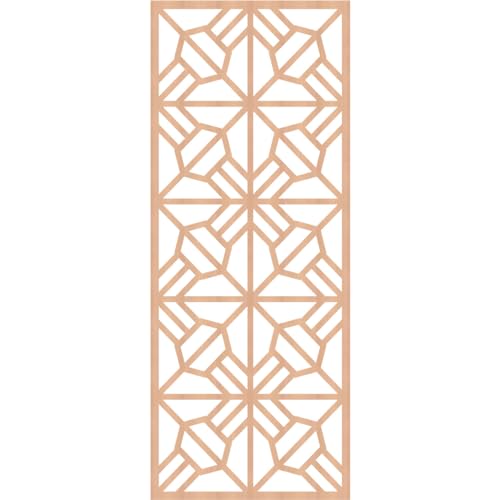 Image of 25 3 /8 inchW x 64 3 /8 inchH x 3 /8 inchT Auburn Decorative Fretwork Wood Wall Panels, Alder