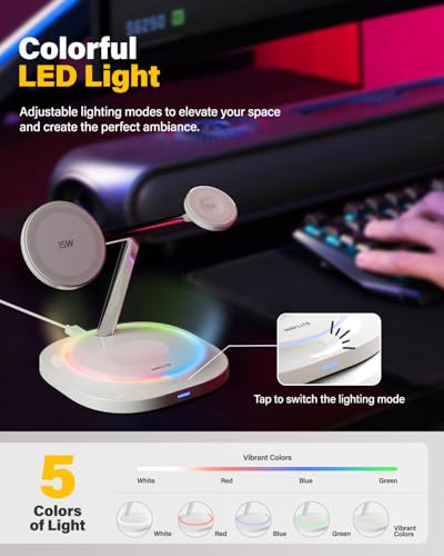 3 in 1 Magnetic Wireless Charger for Apple - Fast Charging Station Compatible - image 6