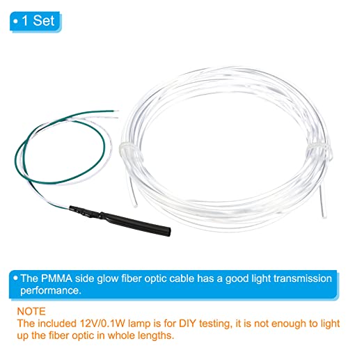 PATIKIL 3mm 5m PMMA Side Glow Fiber Optic Cable Kit - Image 4