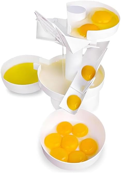 Commercial Yolk Egg White Separator, Egg Filter Splitter, Adjustable Quick Separation, Time SaverEasy To Clean Baking Cakes, Kitchen Tools for Restaurants, Baking Tools