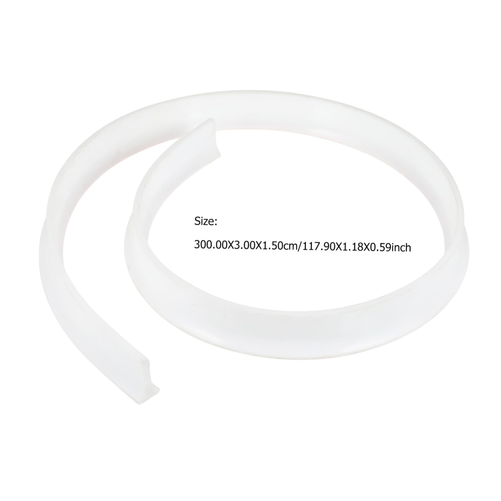 Striscia di Tenuta Acqua in Silicone Bianco 1, 5x3 Cm per Doccia | Tagliabile, Buona Tenuta, per Piano e Soglia, Barra Adesiva per Bagno e Wc