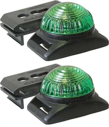 Adventure Lights Guardian Expedition LED Signal and Safety Light, Green (2-Pack)