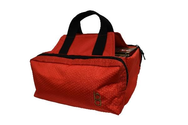 Bob-Allen 440RS Team Series Four-Box Carrier with Accessory Pockets and Flap, Red