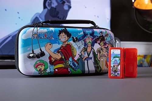 Konix One Piece Zestaw akcesoriów do gier Starter Kit Nintendo Switch, Switch Lite i Switch OLED, etui, osłona ekranu ochronnego, słuchawki