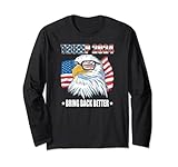 trump 2024 riporta la bandiera degli stati uniti better eagle maglia a manica