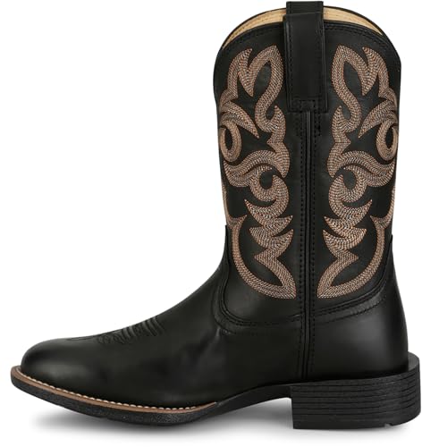 Justin Jasper 11" Western Boot - Men's Genuine Leather Cowboy Boots with Classic Embroidery, Durable Sole for Ranch3