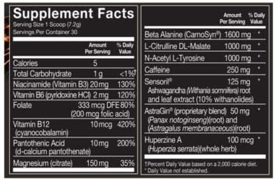 BODYTECH Flash Point Pre Workout Concentrate for Energy, Focus & Stamina, Pineapple (201 Grams Powder)
