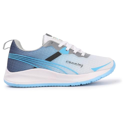 Image of CLYMB Men's Wagan Summer White Sport Running Shoes Perfect for Breatheble Ultra Lite Eva Sole