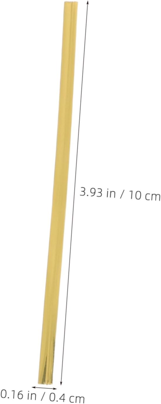 Cabilock 1600pcs Metal Twist Ties for Kitchen Storage and Mini Craft Ties Individually Precut Iron Wire with Reliable Closure and Cellophane Treat Bags 10cm/4 Inch Length