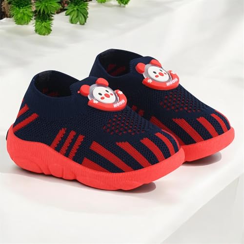 Image of HOOH Baby Walking Shoes with Whistle Sound, Slip-on Knit Breathable Shoes for Baby Boys & Girls Upto 0 Months to 24 Months