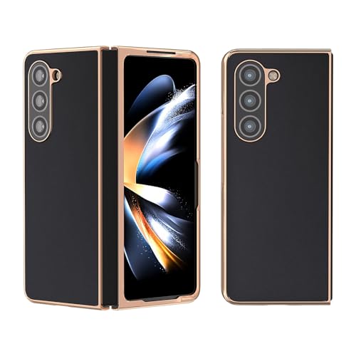 Étui en cuir véritable pour Xiaomi Mix Fold 2 coque élégante en finition galvanoplastie