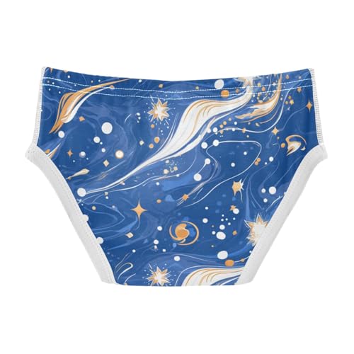 KLL Dark Blue Marble Toddler Boys Pure Cotton Nighttime Underwear Cute Children Undies2