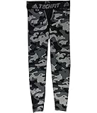 adidas Men's Techfit Base Long Tights, Grey Camo, Medium