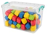 Best House | Plastic Storage Box with Clips & Lid | 20 Litres | Pack of 1 | L 43cm x W 28cm x H 27cm | Rectangle | Stackable Clear Durable Multipurpose Office Home Kitchen Tools (MEDIUM Size) - Image 6