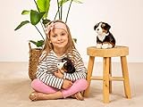 Teddy Hermann 91972 Berner Sennenhund sitzend 21 cm, Kuscheltier mit idealem Recyclinganteil (Füllmaterial)