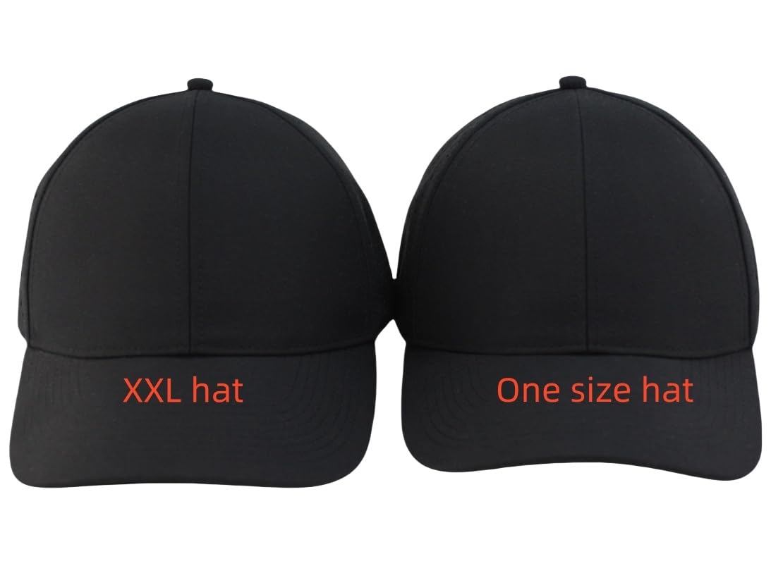 Gorra de béisbol ajustable para hombre (M, L, XL, XXL), resistente al agua, corte láser, gorra de malla Snapback, Negro -, M - L 5