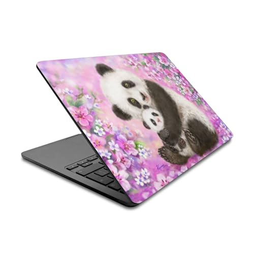 Autocollant vinyle MacBook Air 13.6 Kayomi Harai Panda Maman Bébé A2681