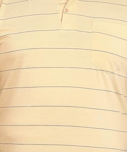 Image of INKKR Half Plus Size Men's Regular Fit Striped Tshirt