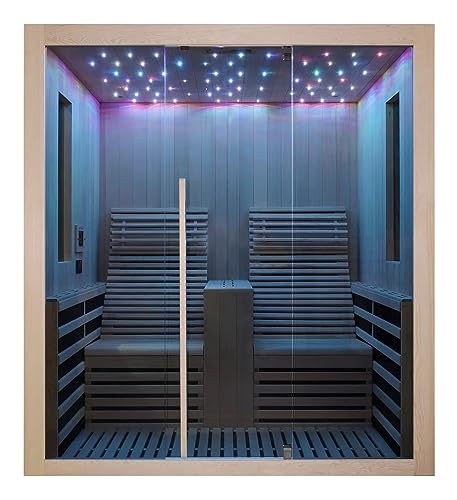 Cabina sauna Infrarossi Carbon 2 con LED e MP3
