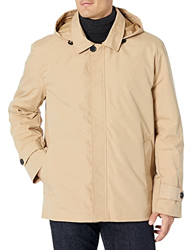 Image of Cole Haan Men's Classic 29 inch Hooded City Rain Jacket