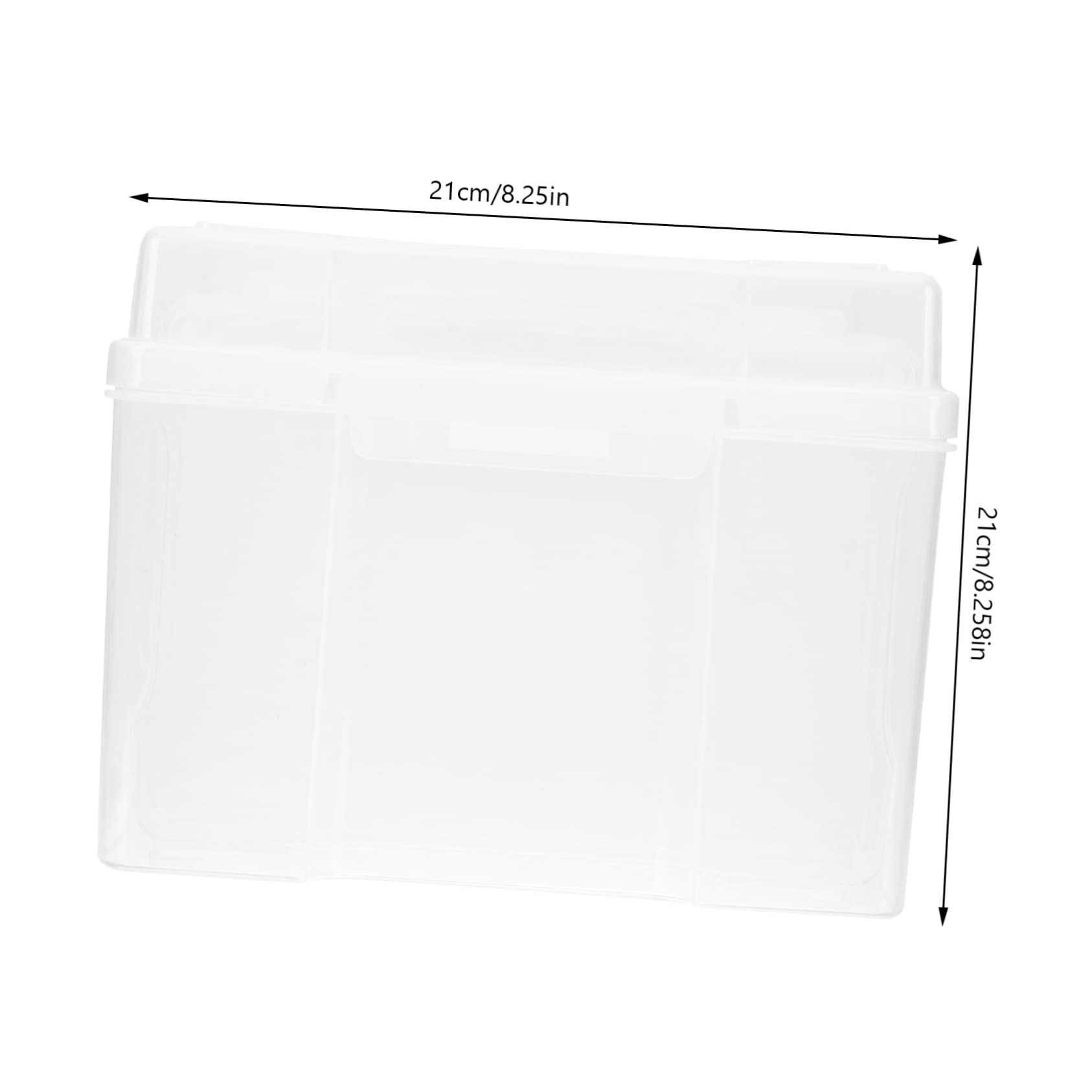 HOMOCONO Storage Box 5x7 Inch Photo Organizer Desktop Finishing Box for Multi-purpose Storage of Music Accessories and Jewelry