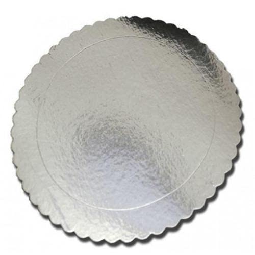 10pcs Premium Quality Silver Cake boards Round, Eco-Friendly Recycled Materials Cake Circle Base Boards, Cake Plate Round, Coated Circle Cake board Perfect for Cake Decorating, Baking Supplies (6Inch)