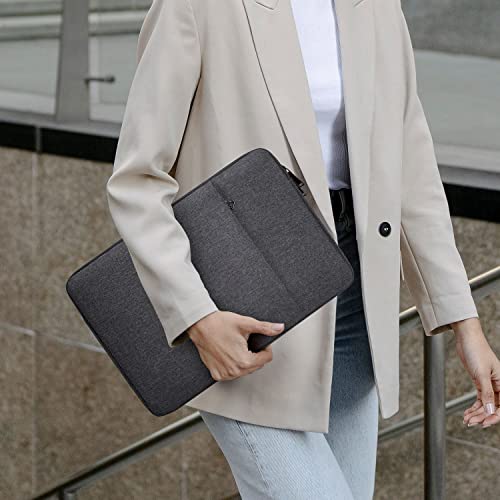 Image of 15.6 16 inch Laptop Case Sleeve for Dell 15 Laptop /16 Plus /Inspiron, Aspire Go 15 / Chromebook, Lenovo ideaPad /Yoga, Samsung Galaxy 16 Protective Carrying Computer Bag, Space Grey