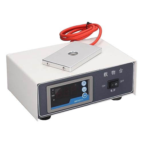 Garosa 75W Microscope Temperature Control Stage Laboratory Hot Plate Slide Warmer Digital Constant Thermostat Heated Lab Equipment (US Plug 110V)