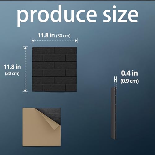 Panneaux d'absorption acoustique pour mur et plafond imitation brique x12
