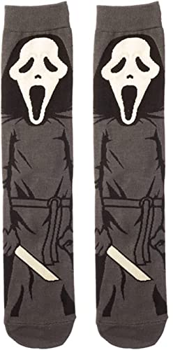 Grand Clothing Outlet Ghostface Scream Halloween Character 360 Crew Socks
