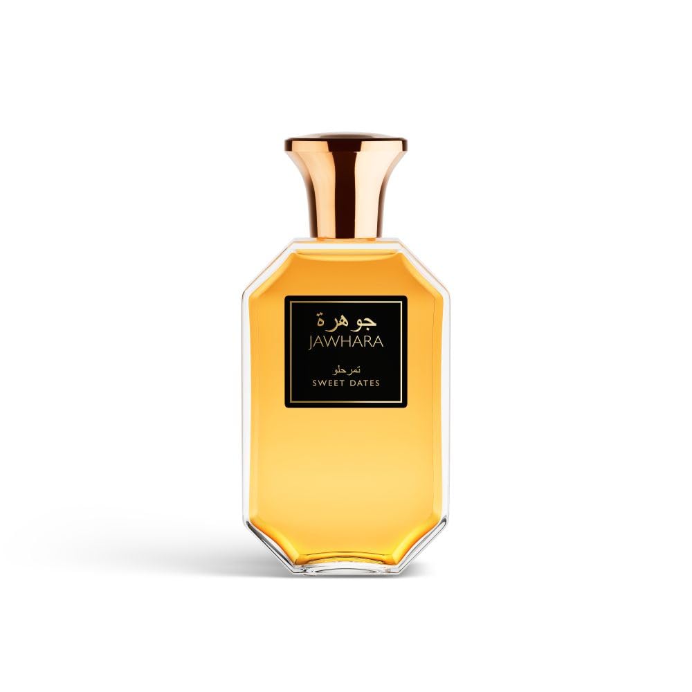 Jawhara Collection Sweet Dates Unisex Eau de Parfum, Profumo ambrato fruttato, con Vaniglia, Accordo Dattero e Patchouli, 100 ml