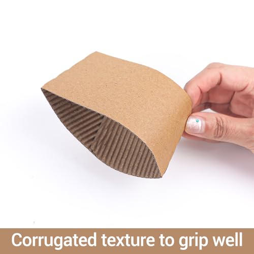 image for Roadtofree 300 Packs Coffee Cup Sleeves –disposable Insulated Corrug