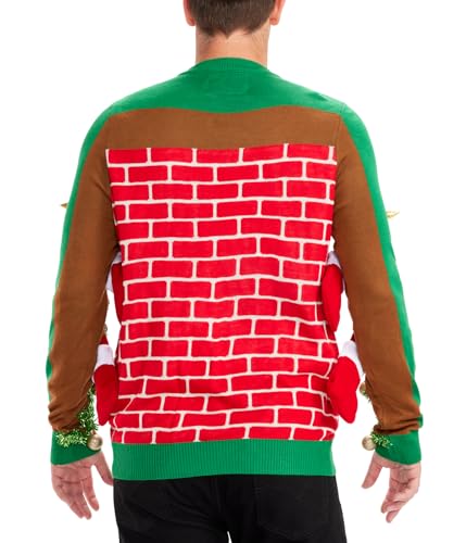 Tipsy Elves Light Up Ugly Christmas Sweaters for Men - Funny Holiday Pullover with LED Lights for Winter Gatherings - Image 6