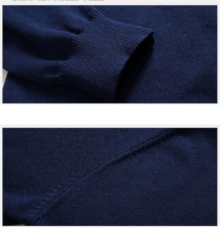 Cotton Sweater Men Long Sleeve Cardigan V-Neck Sweaters Loose Solid Button Knitting Casual Style Clothing4