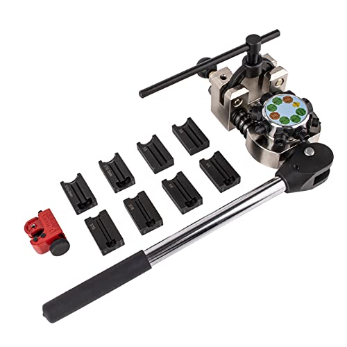 Aremnry Professional Brake Line Flaring Tool, 45 Degree Single, Double, And Bubble Flaring For Soft Metal Of Steel And Copper Lines #TOP8